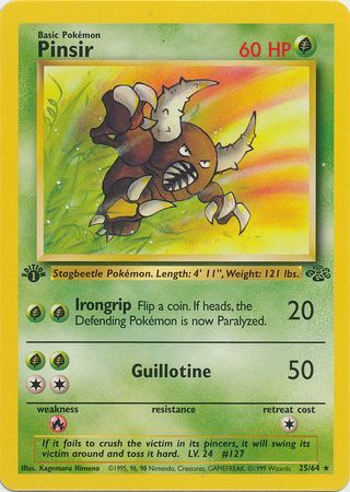 Pinsir  25-64  1st edition