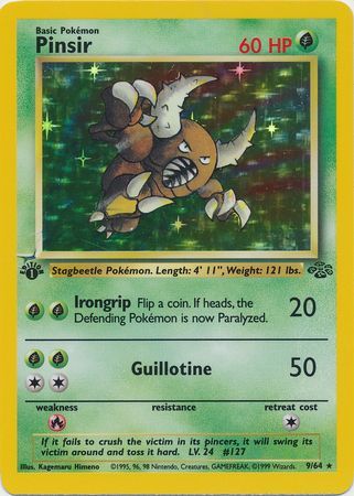 Pinsir 9-64  1st edition