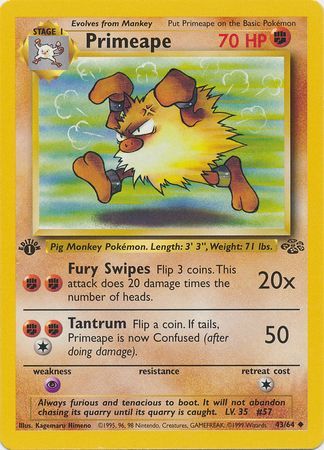 Primeape 43-64 1st edition