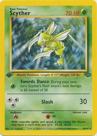 Scyther  26-64  1st edition