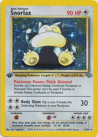 Snorlax 11-64 1st edition