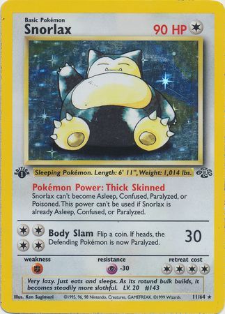 Snorlax  11-64  1st edition