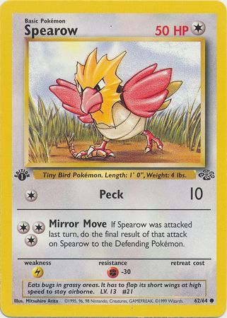 Spearow 62-64 1st edition