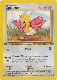 pokemon jungle 1st edition spearow 62 64 1st edition