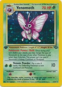 pokemon jungle 1st edition venomoth 13 64 1st edition