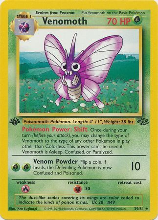 Venomoth 29-64 1st edition