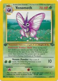 pokemon jungle 1st edition venomoth 29 64 1st edition