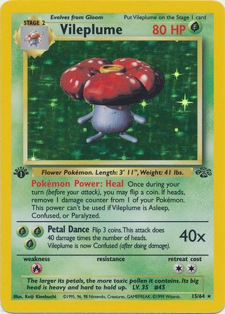 Vileplume 15-64 1st edition