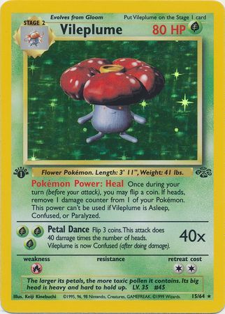 Vileplume  15-64  1st edition