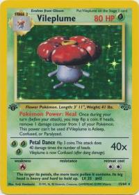 pokemon jungle 1st edition vileplume 15 64 1st edition