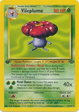 Vileplume  31-64  1st edition