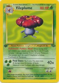 pokemon jungle 1st edition vileplume 31 64 1st edition