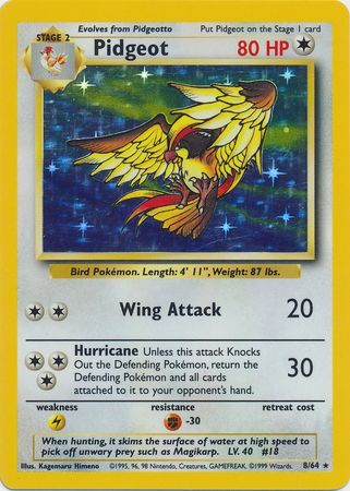 Pidgeot 8-64 (No Set Symbol Misprint)