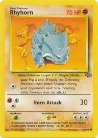 pokemon jungle rhyhorn 61 64