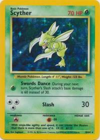 pokemon jungle scyther 10 64 no set symbol misprint