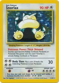 pokemon jungle snorlax 11 64 holo no set symbol misprint