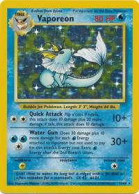 pokemon jungle vaporeon 12 64 no set symbol misprint