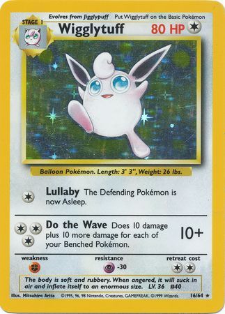 Wigglytuff 16-64 (No Set Symbol Misprint)