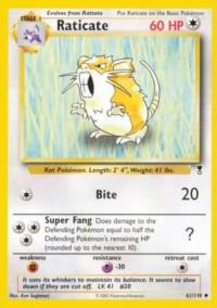 pokemon legendary collection raticate 61 110