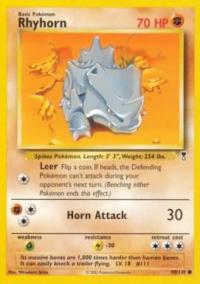 pokemon legendary collection rhyhorn 90 110