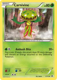 pokemon legendary treasures carnivine 5 113 rh