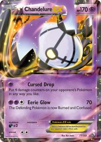 pokemon legendary treasures chandelure ex 77 113