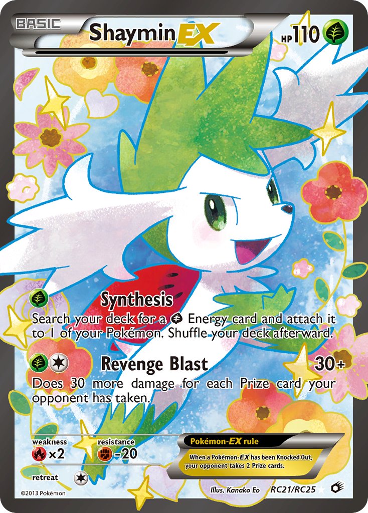 Shaymin EX Full Art RC21-RC25