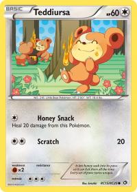 pokemon legendary treasures teddiursa rc15 rc25