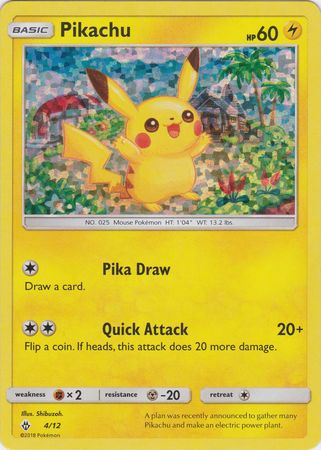 Pikachu - 4-12 (McDonald's Collection) 2018