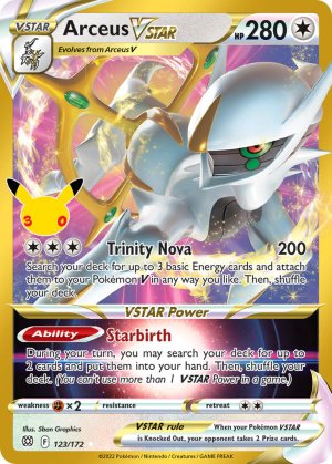 pokemon me 30th celebration classic collection arceus vstar 123 172 30th celebration