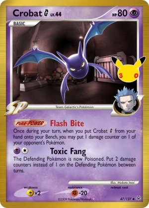 pokemon me 30th celebration classic collection crobat g 47 127 30th celebration
