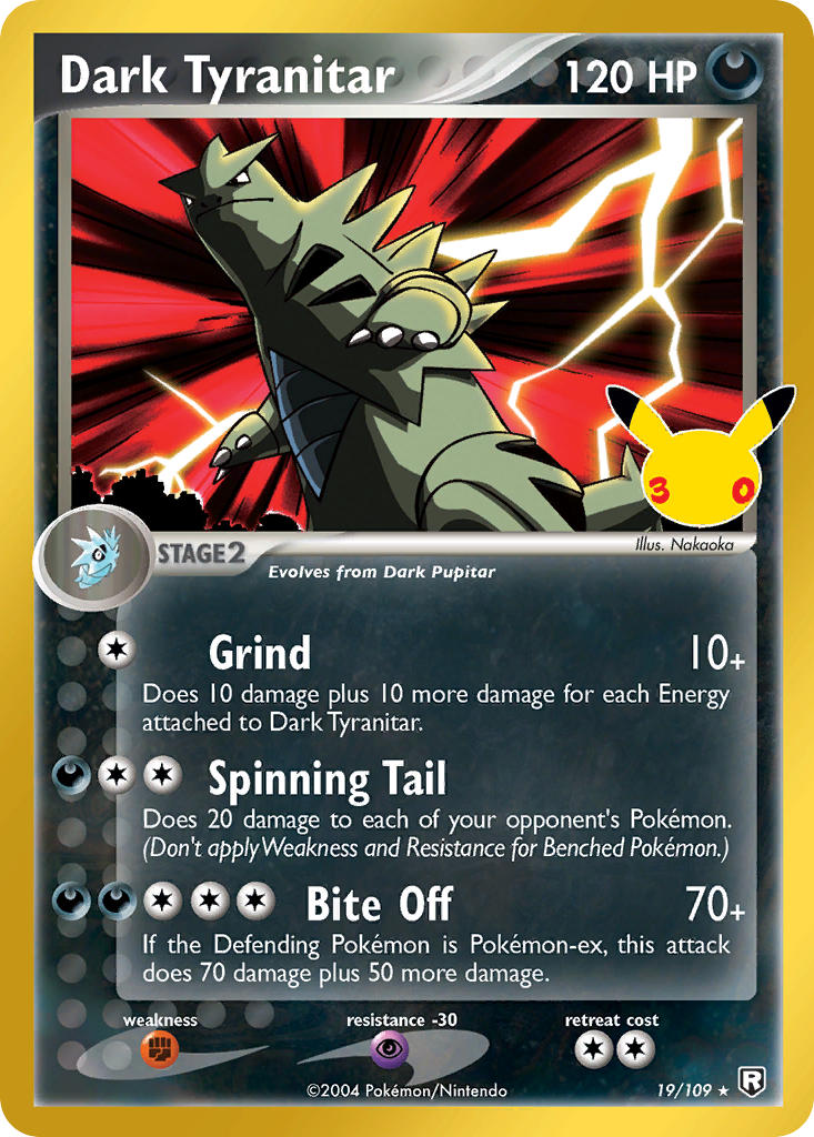 Dark Tyranitar - 19-109 - 30th Celebration