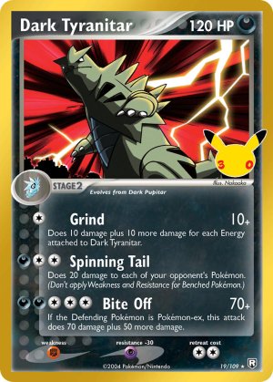 pokemon me 30th celebration classic collection dark tyranitar 19 109 30th celebration