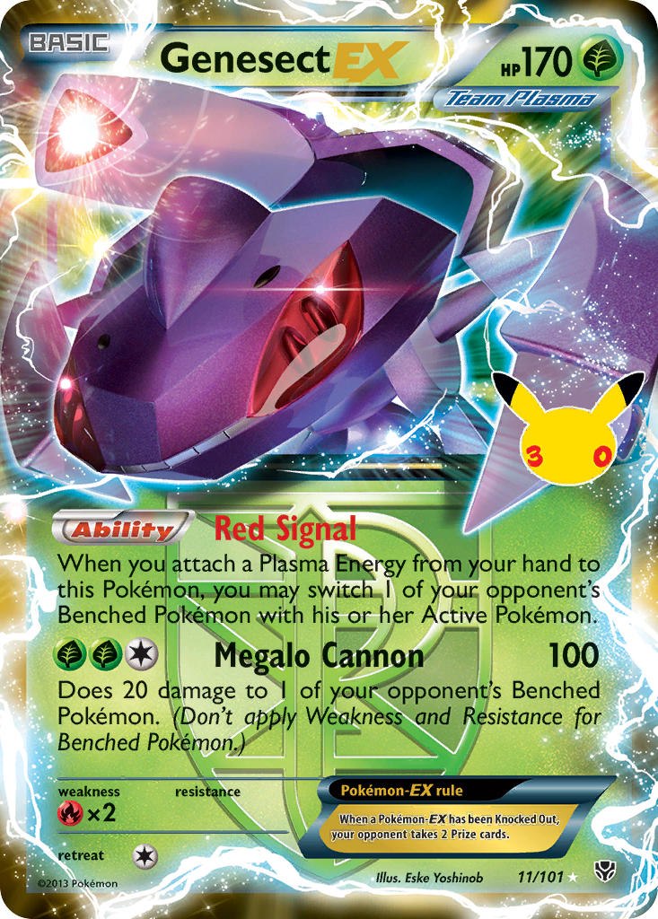 Genesect EX (Team Plasma) - 11-101 - 30th Celebration