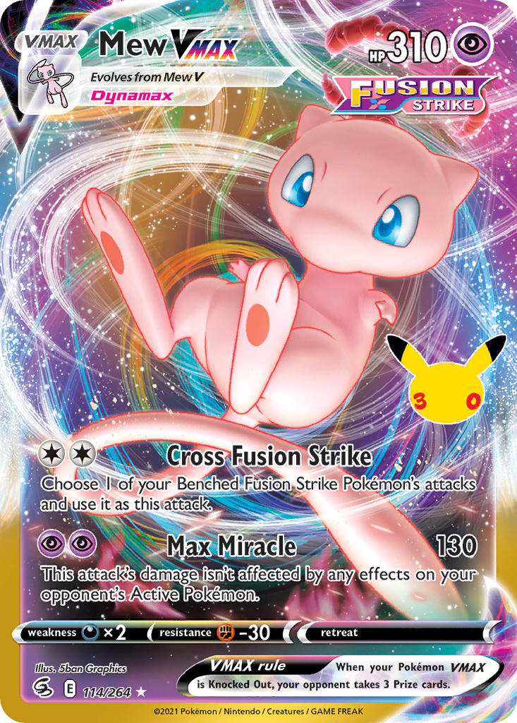 Mew VMAX - 114-264 - 30th Celebration