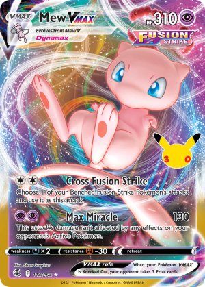 pokemon me 30th celebration classic collection mew vmax 114 264 30th celebration