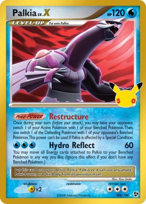 pokemon me 30th celebration classic collection palkia lv x 106 106 30th celebration