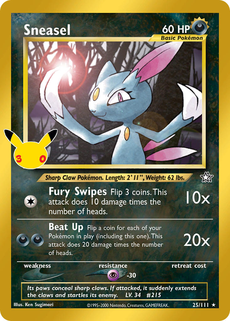 Sneasel - 25-111 - 30th Celebration