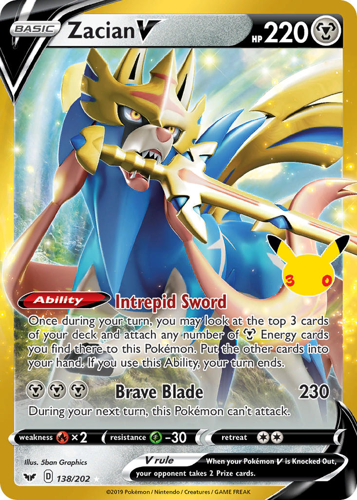 Zacian V - 138-202 - 30th Celebration