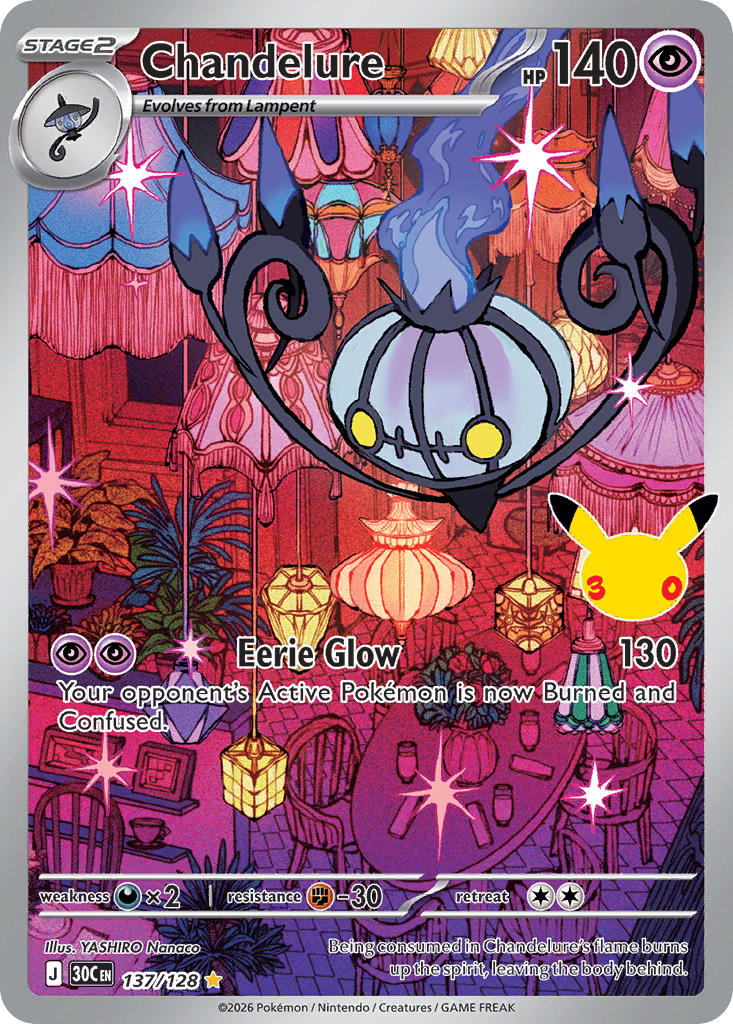 Chandelure - 137-128 - Illustrator Rare