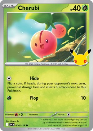 pokemon me 30th celebration cherubi 006 128