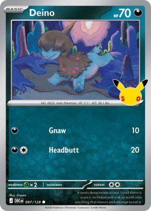 pokemon me 30th celebration deino 097 128
