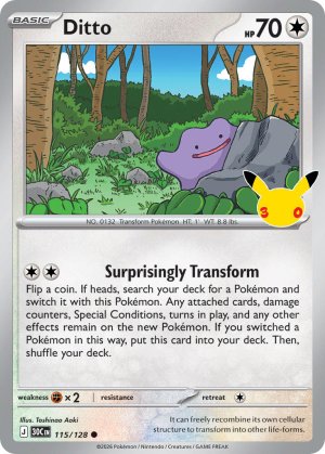 pokemon me 30th celebration ditto 115 128