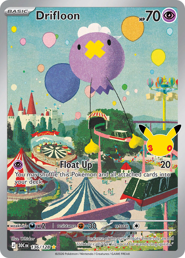 Drifloon - 136-128 - Illustrator Rare