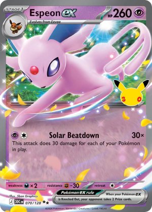 pokemon me 30th celebration espeon ex 070 128