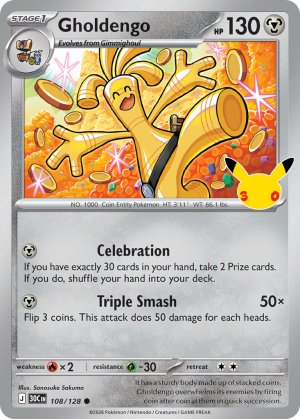 pokemon me 30th celebration gholdengo 108 128