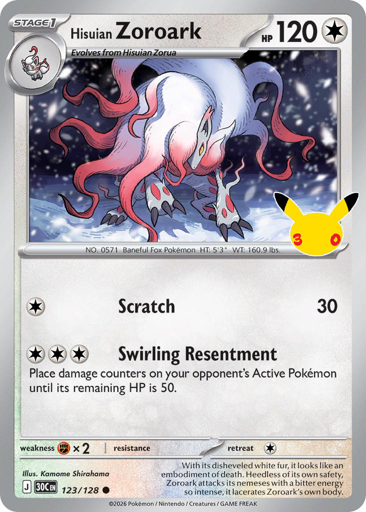 Hisuian Zoroark - 123-128