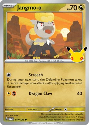 pokemon me 30th celebration jangmo o 110 128