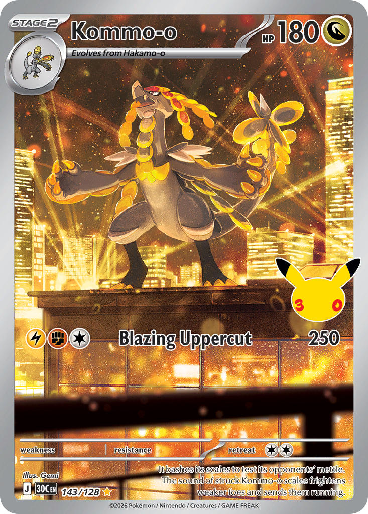 Kommo-o - 143-128 - Illustrator Rare