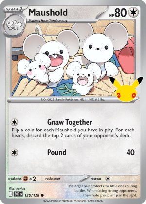 pokemon me 30th celebration maushold 125 128